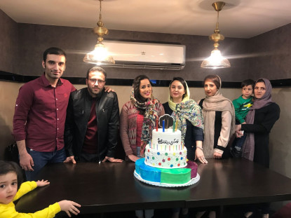 My 22nd birthday and the birthday of Esfand Mahi colleagues in Ghasedak company
